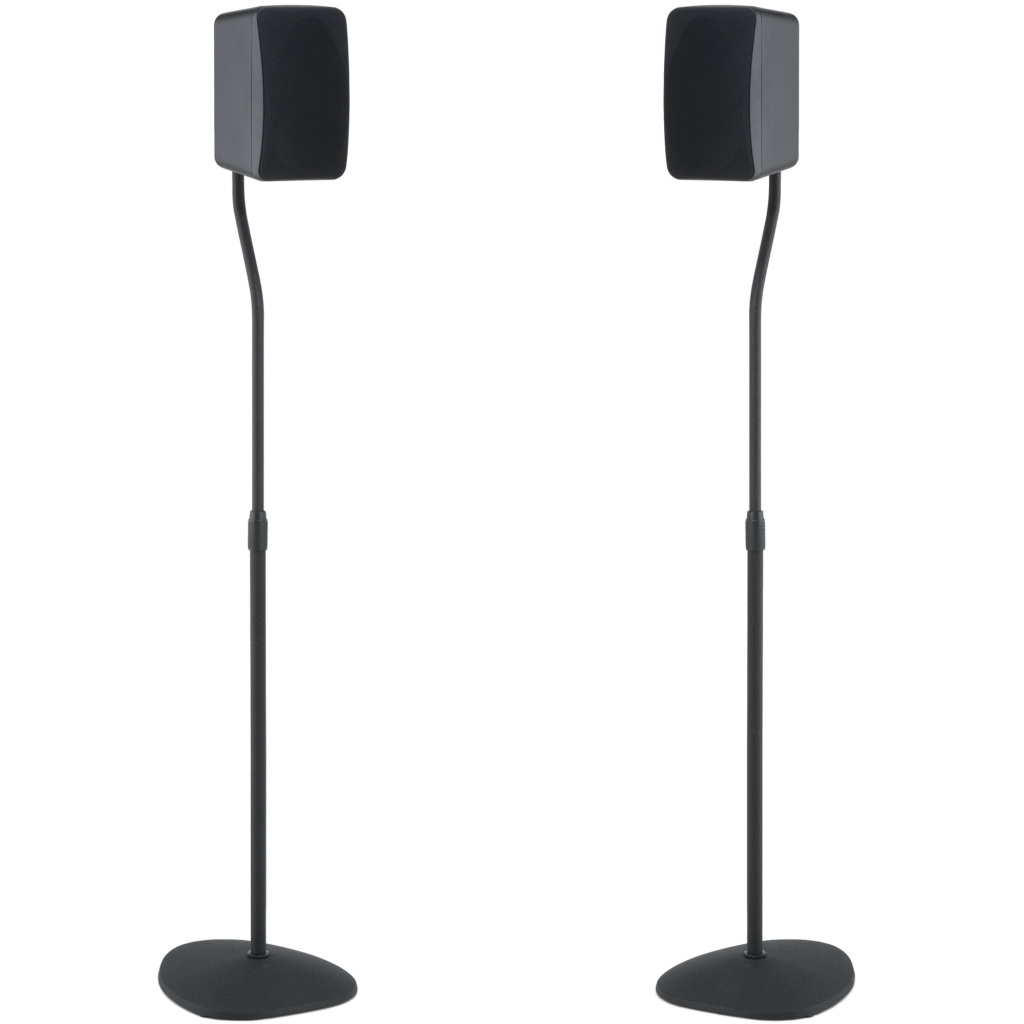 Sanus Adjustable Height Speaker Stands With Universal Design For